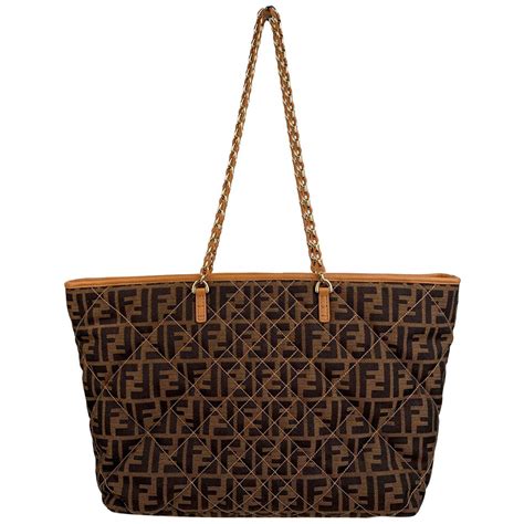 fendi zucca roll tote|Fendi zucca shopper.